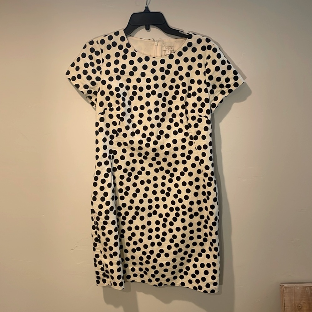J. Crew Women’s Polka Dot Shift Dress with Pockets Size 8